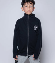 Kid | Sporty Zip Training Jacket | Black