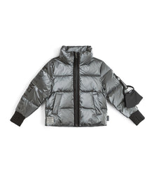 Kid | Attention Fluffy Down Jacket | Dark Silver
