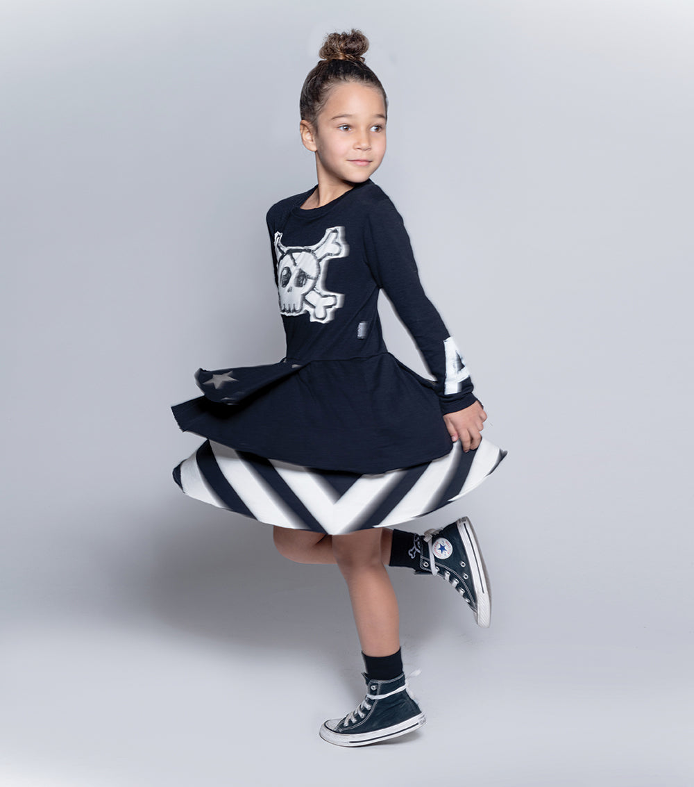 Kid | Mash Up Layered Dress | Yellow
