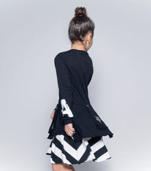 Kid | Mash Up Layered Dress | Black