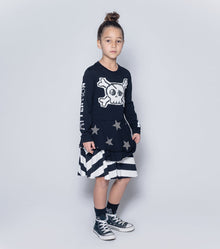 Kid | Mash Up Layered Dress | Black