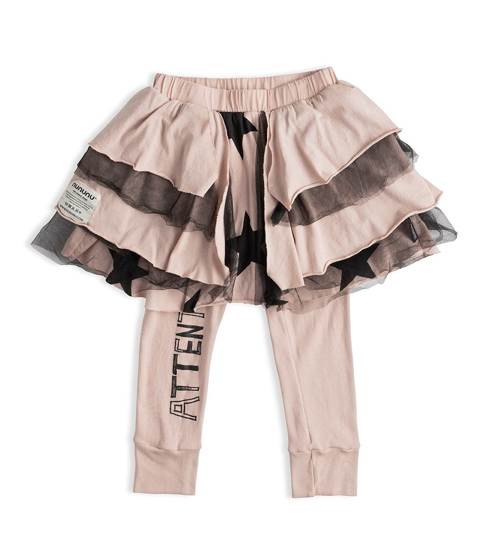 Kid | Attention Leggings Skirt | Powder Pink
