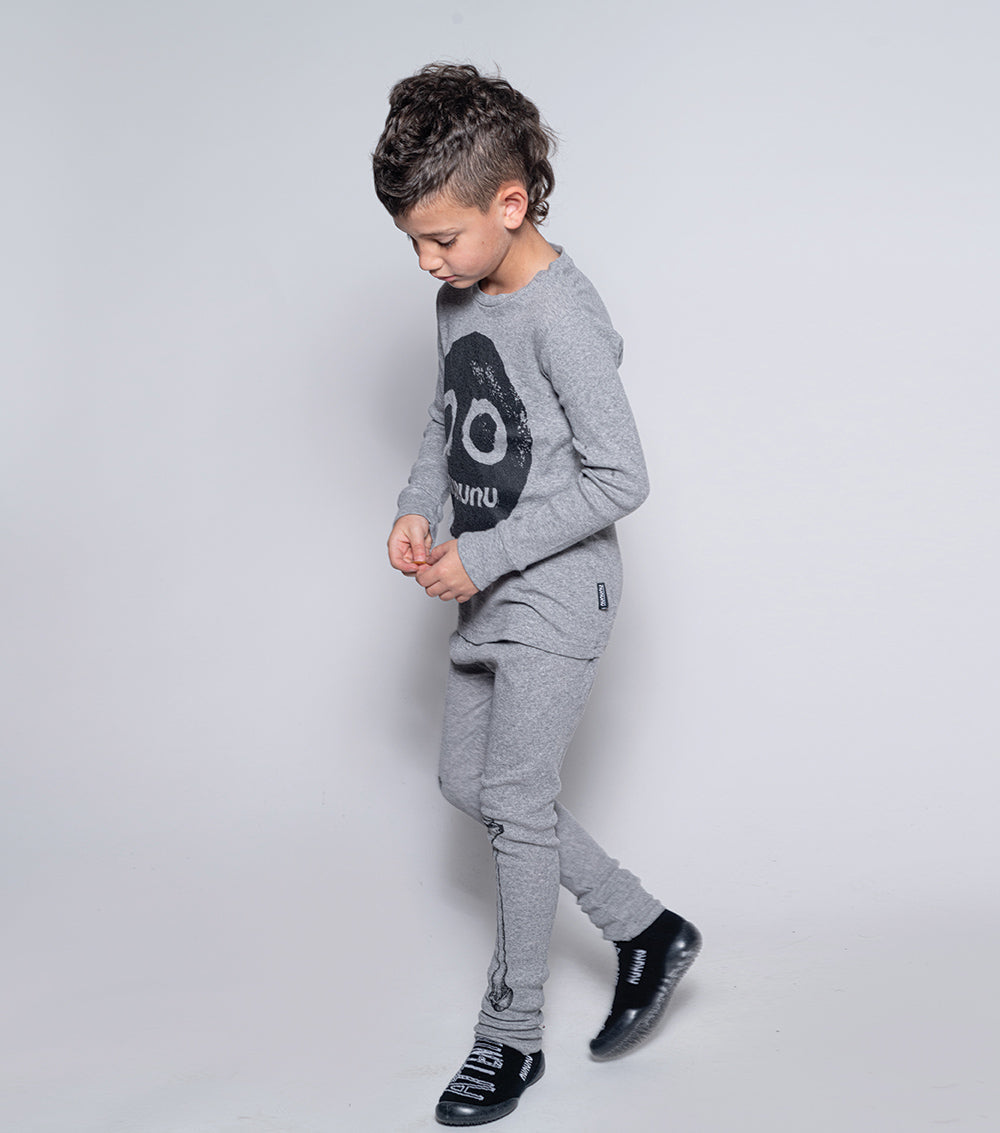 Kid | Nununu Smile Loungewear | Heather Grey