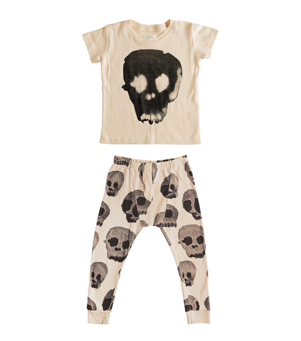 Kid | Water Skull Loungewear | Natural