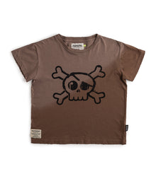 Kid | Gradient Skull T-Shirt | Earth Brown
