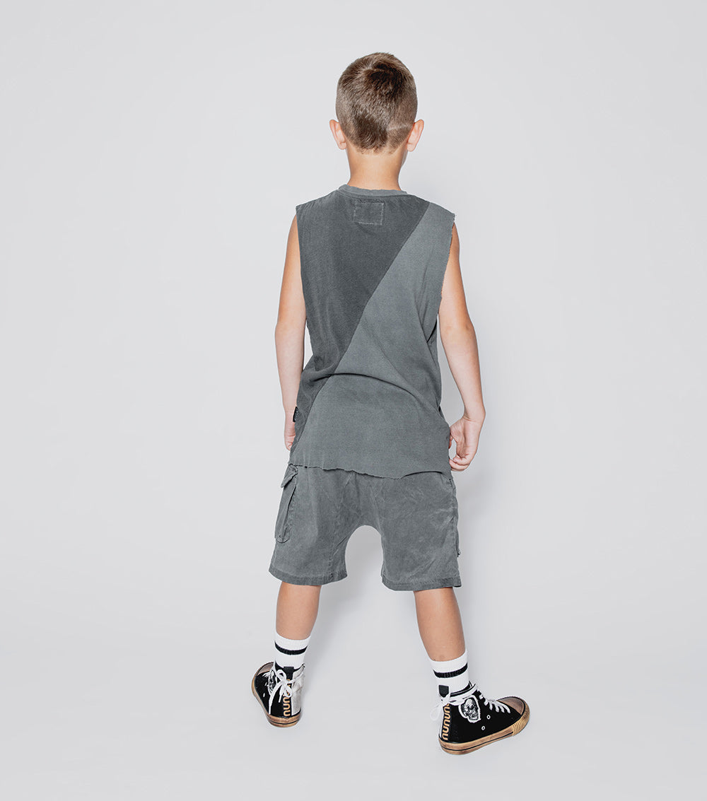 Kid | Control Freak Sleeveless Shirt | Vintage Grey
