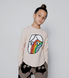 Kid | Rainbow Dude Patch Shirt | Nude