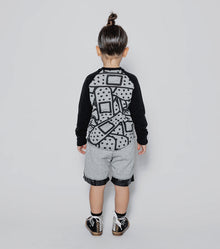 Kid | Bandaid Baseball Shirt | Heather Grey