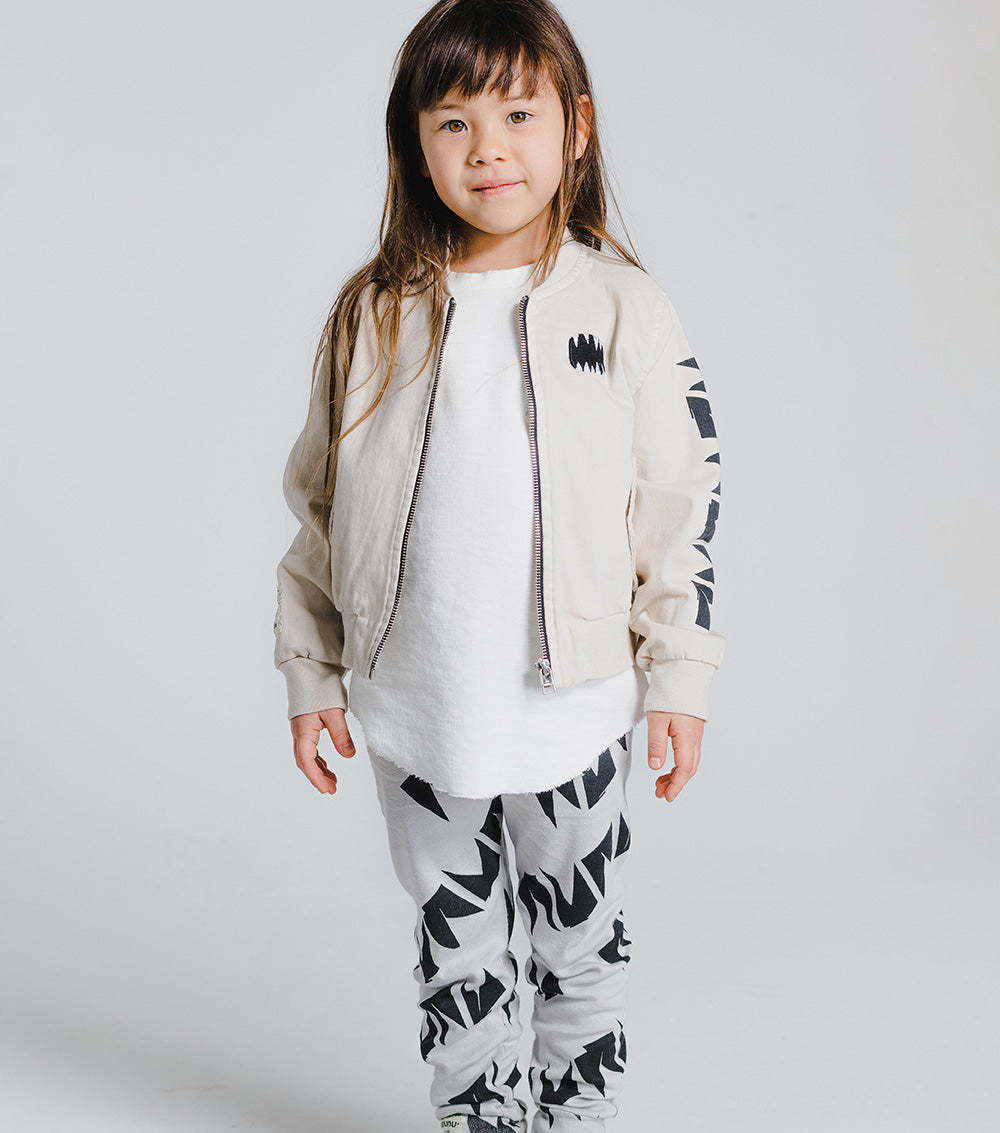 Kid | Woven Bomber Jacket | Natural