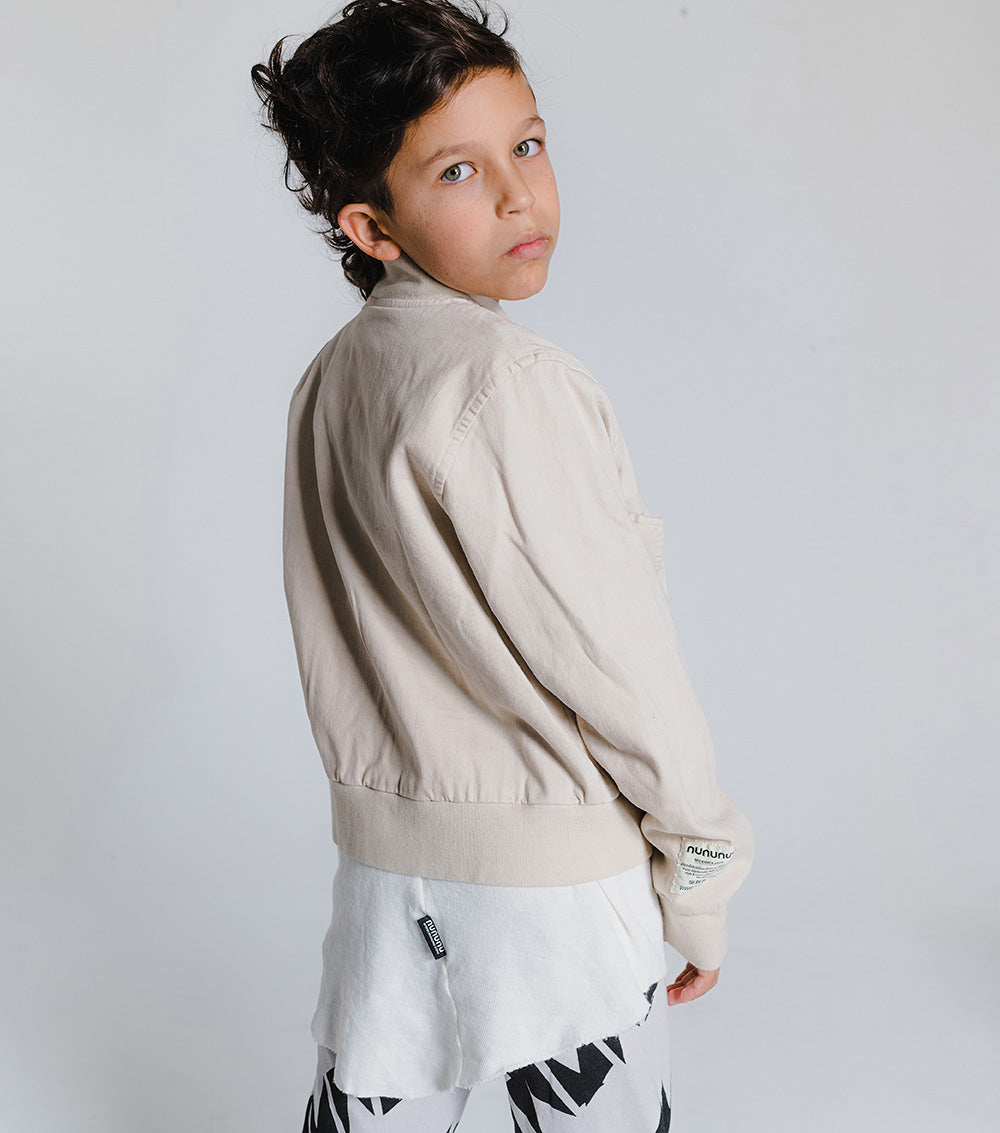 Kid | Woven Bomber Jacket | Natural