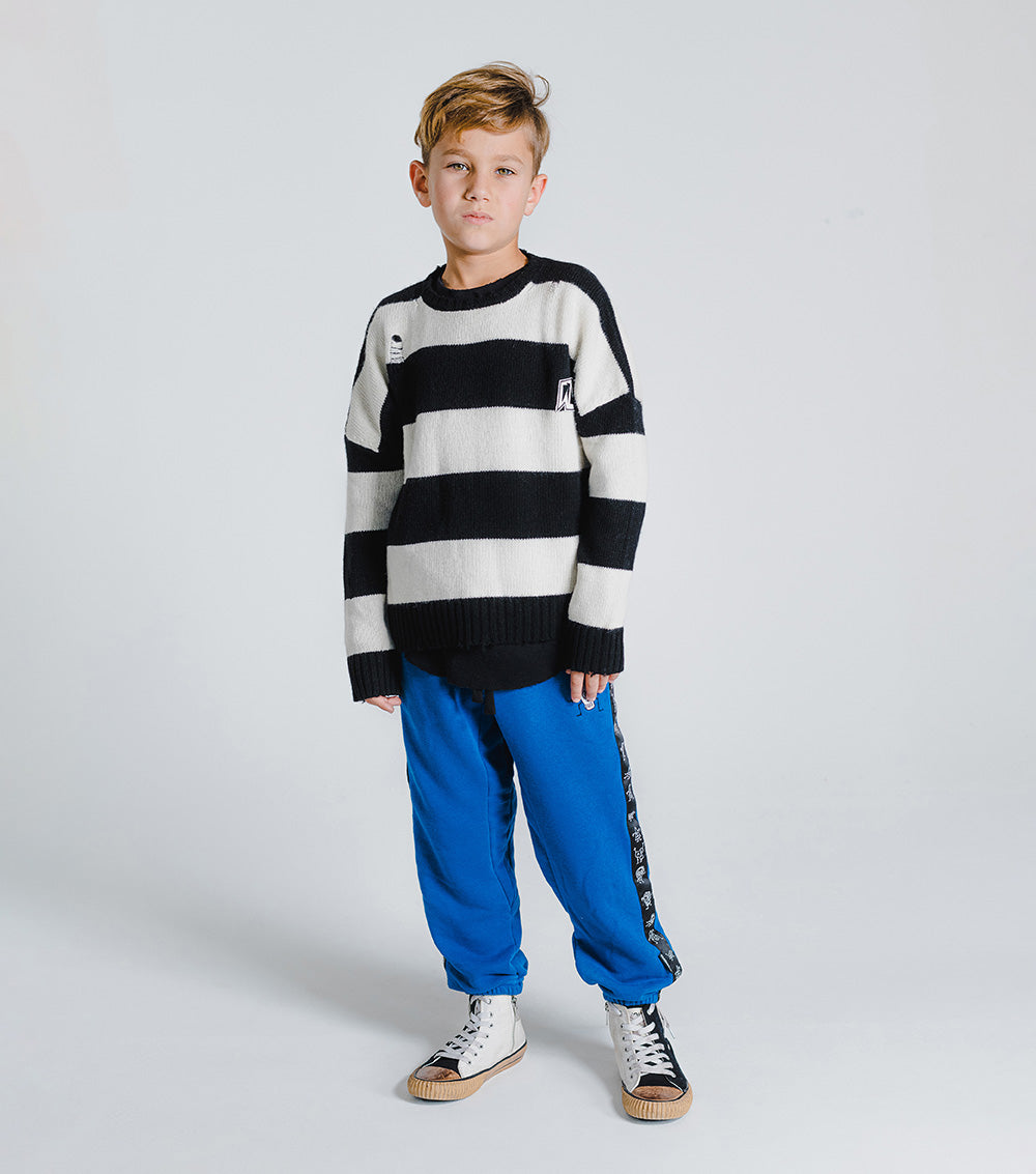 Kid | Side Elements Sweatpants | Blue