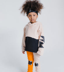Kid | Jester Leggings | Orange x Nude