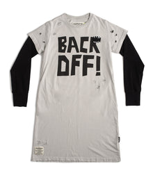 Kid | Back Off Twofer Dress | Ice Grey