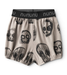 Kid | Faded Skulls Yoga Shorts | Stone
