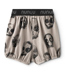 Kid | Faded Skulls Yoga Shorts | Stone