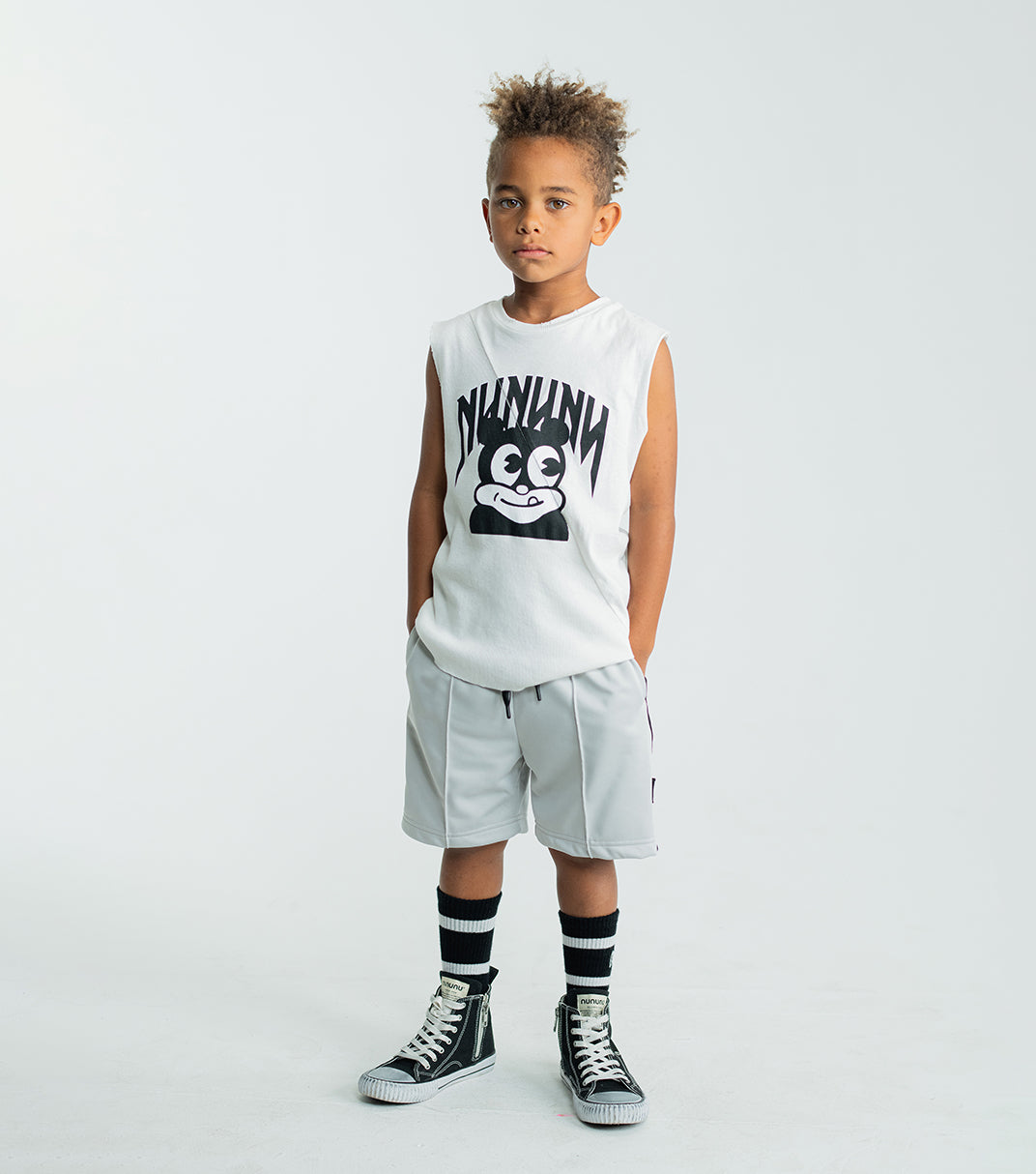 Kid | Sporty Shorts | Ice Grey