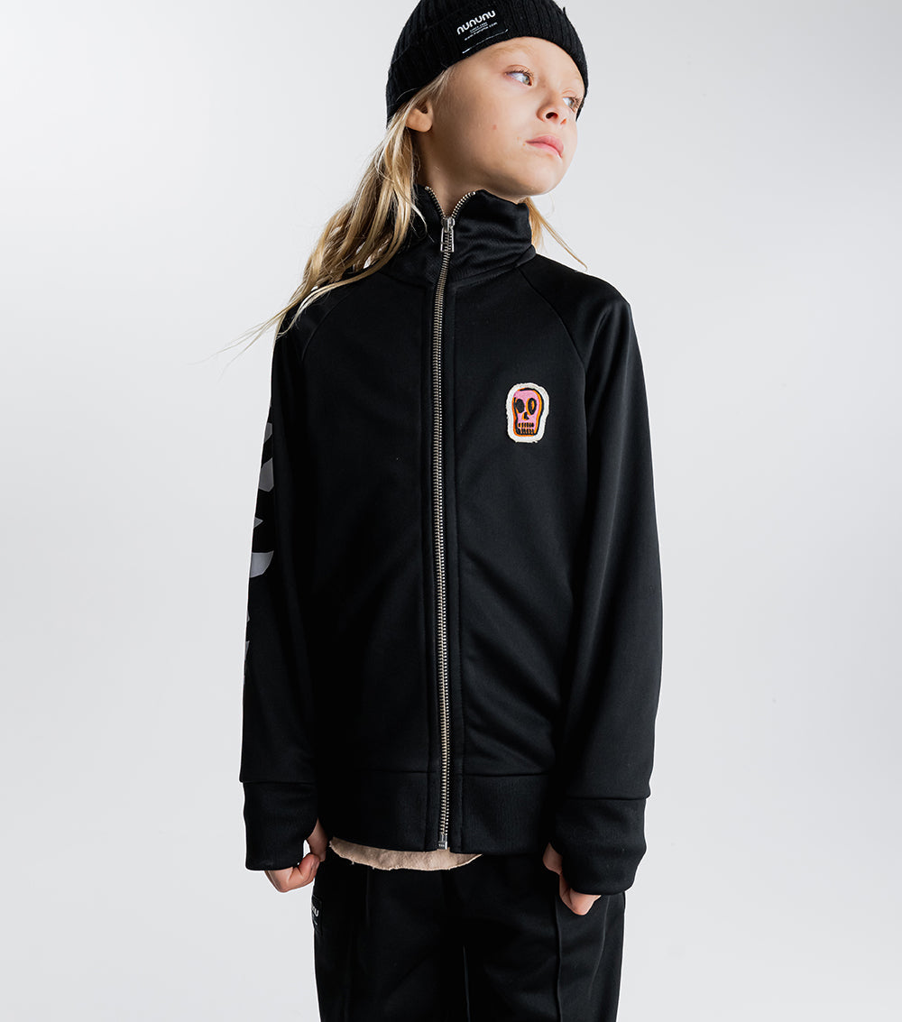 Kid | Stripey Snakes Sporty Jacket | Black