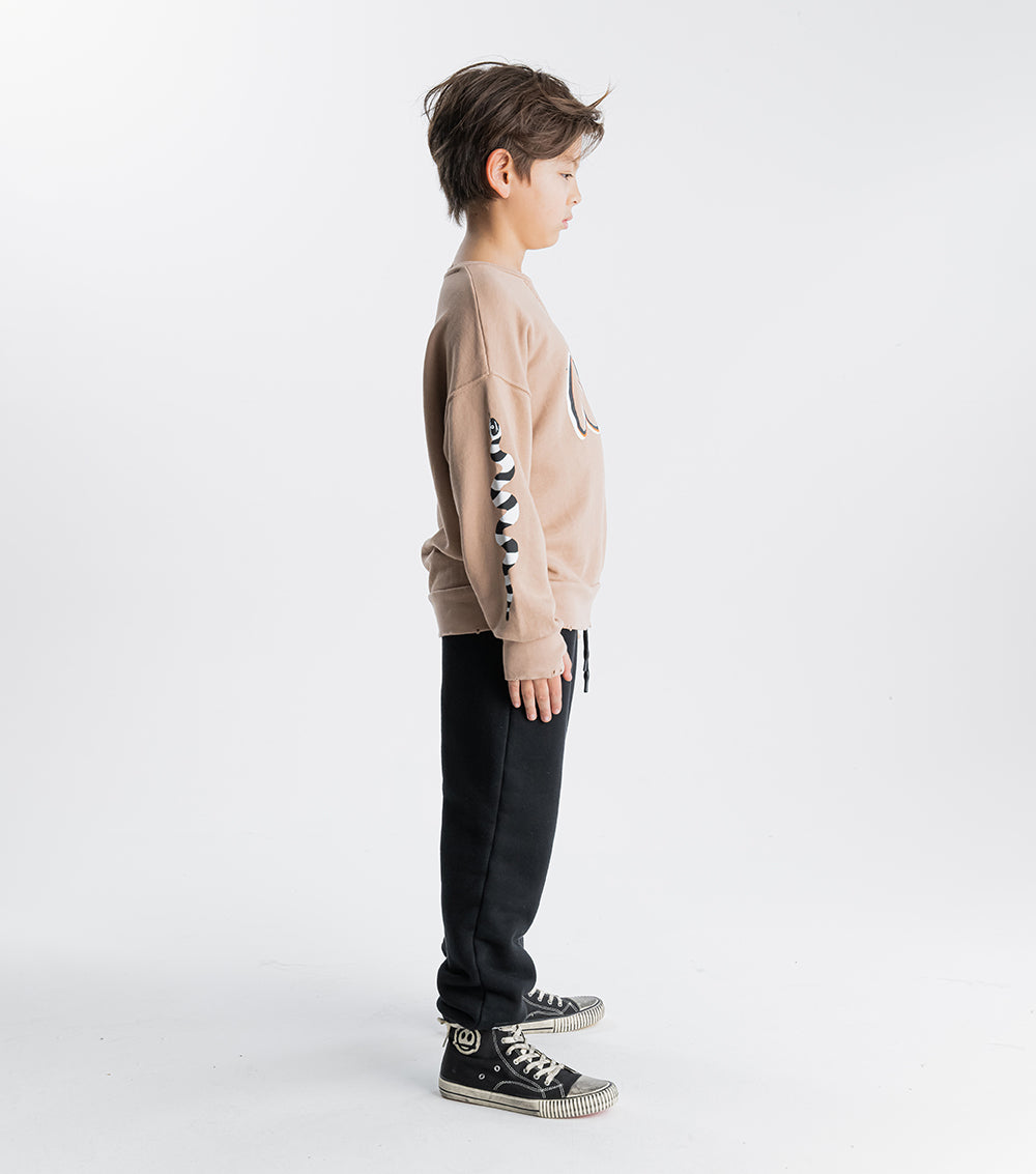 Kid | Dizzy Skull Patch Sweatpants | Black