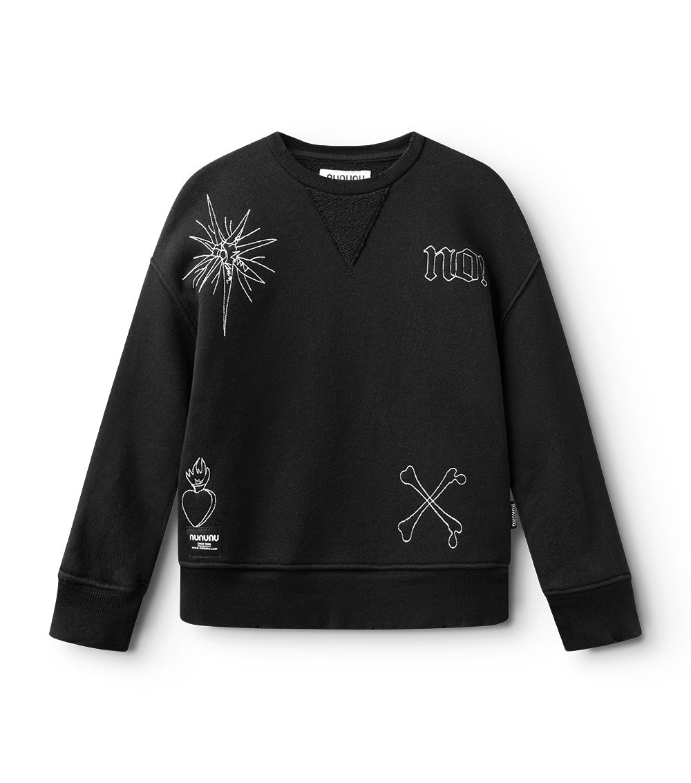 Kid | All Inked Heavy Sweatshirt | Black