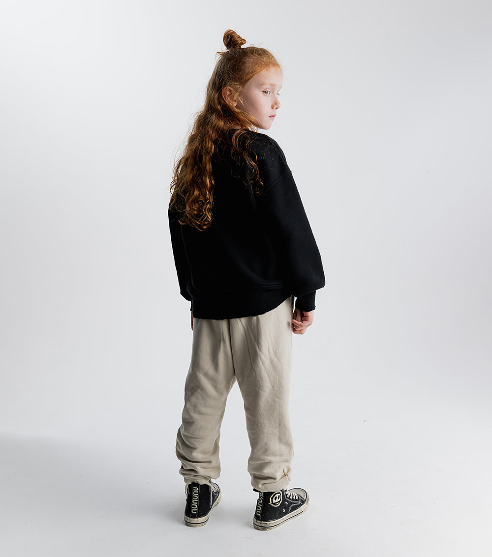 Kid | Moon Inked Sweatpants | Smokey Natural