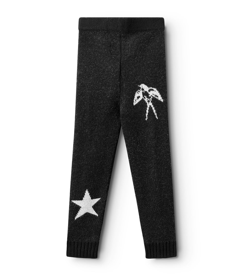 Kid | All Inked Knit Leggings | Black