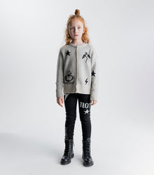 Kid | All Inked Knit Leggings | Black