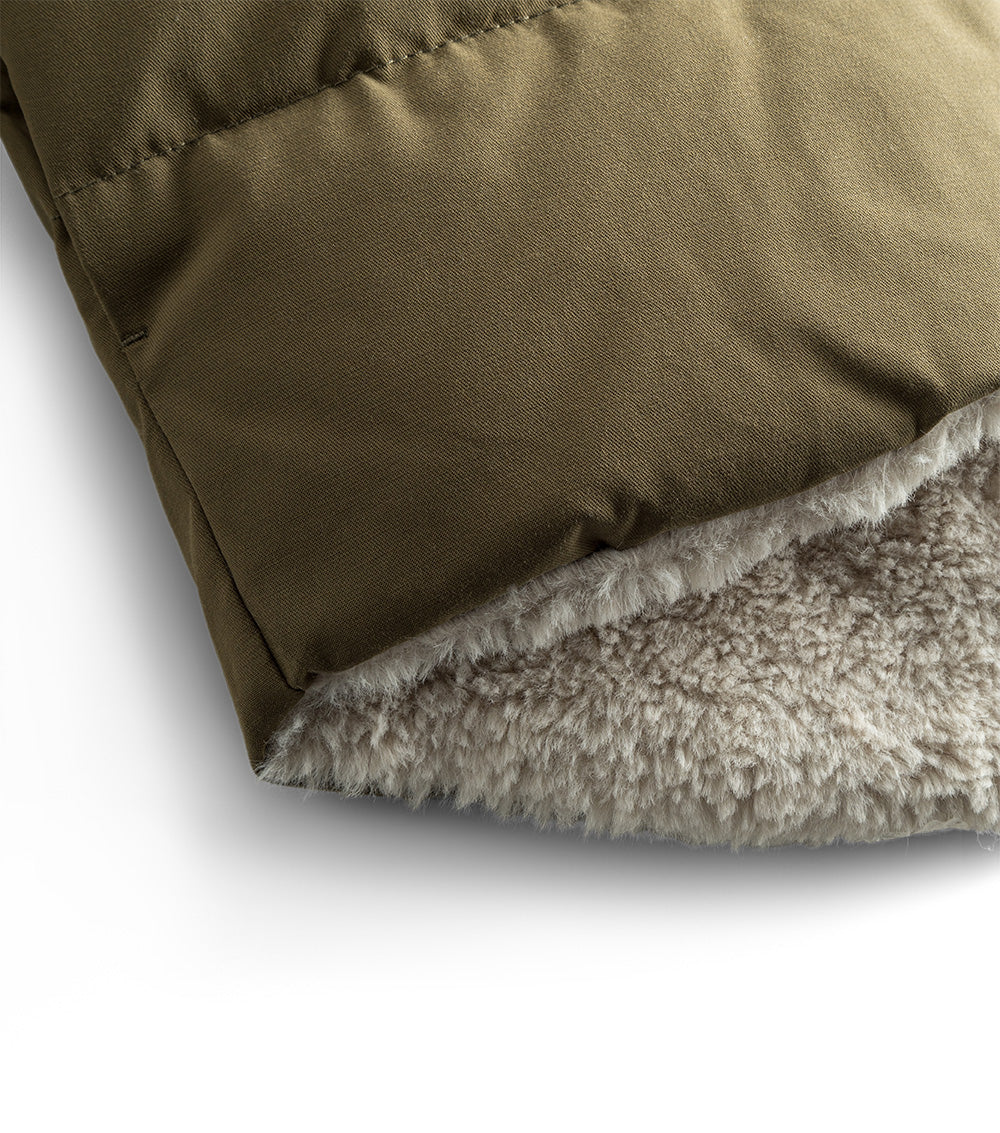 Kid | Reversible Sherpa Jacket | Olive