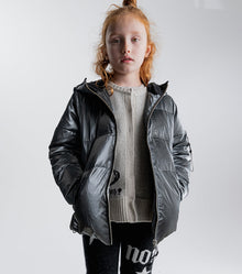 Kid | Moon Inked Down Jacket | Silver