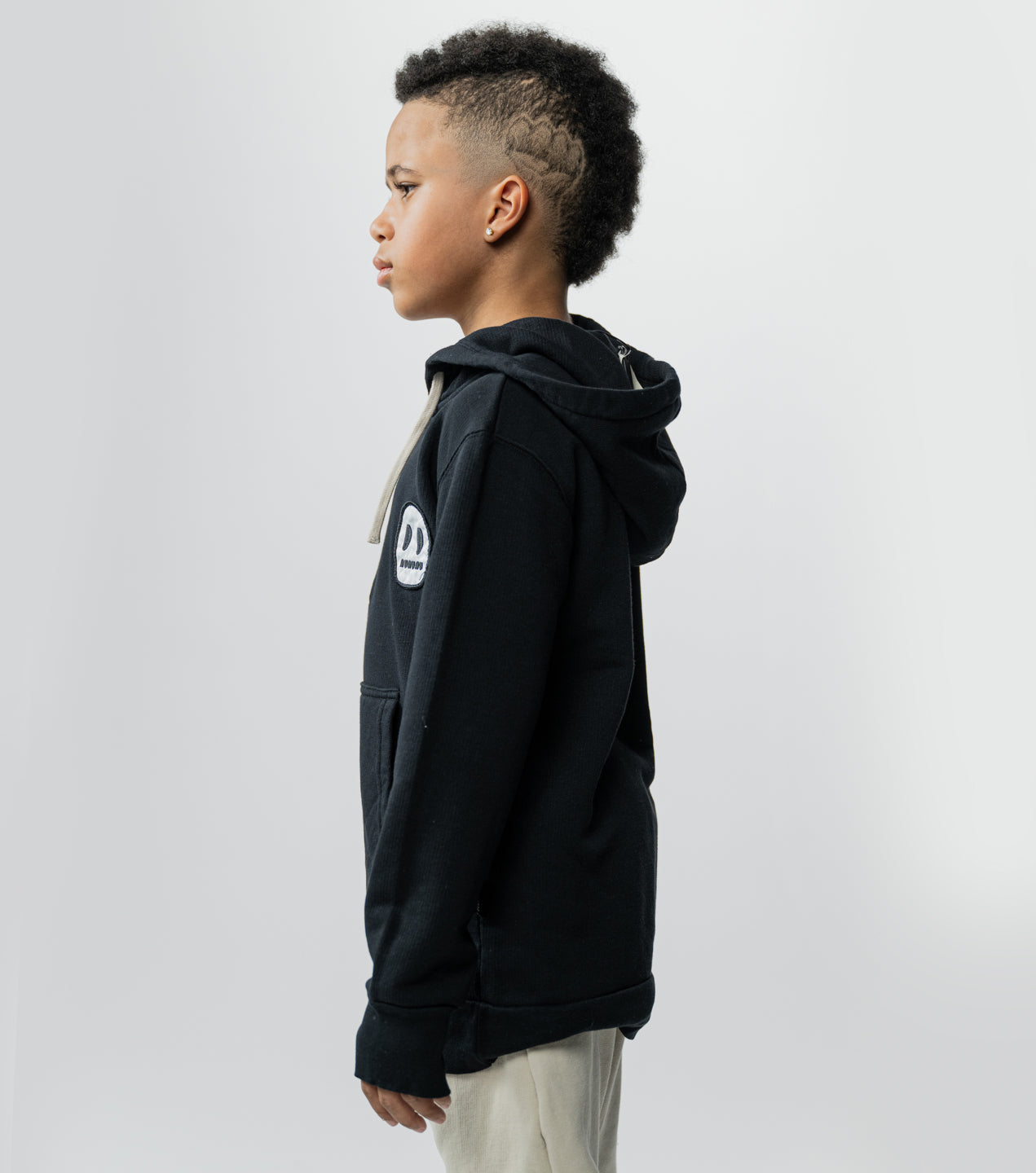 Unisex | 1/2 Zip Hoodie | Black