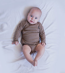 Newborn | Soft Envelope Onesie | Earth Brown