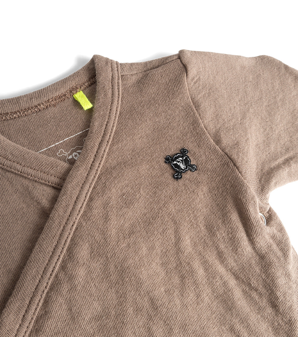 Newborn | Soft Envelope Onesie | Earth Brown