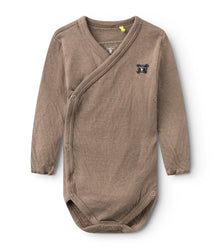 Newborn | Soft Envelope Onesie | Earth Brown