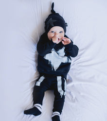 Newborn | Falling Star Sweatshirt | Heather Grey