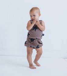 Newborn | Star Yoga Overall | White
