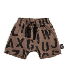 Newborn | Abc Soft Shorts | Earth Brown