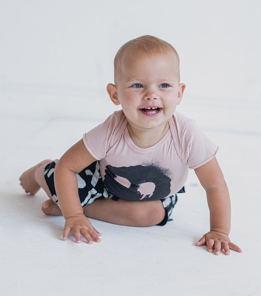 Newborn | Abc Soft Shorts | Earth Brown