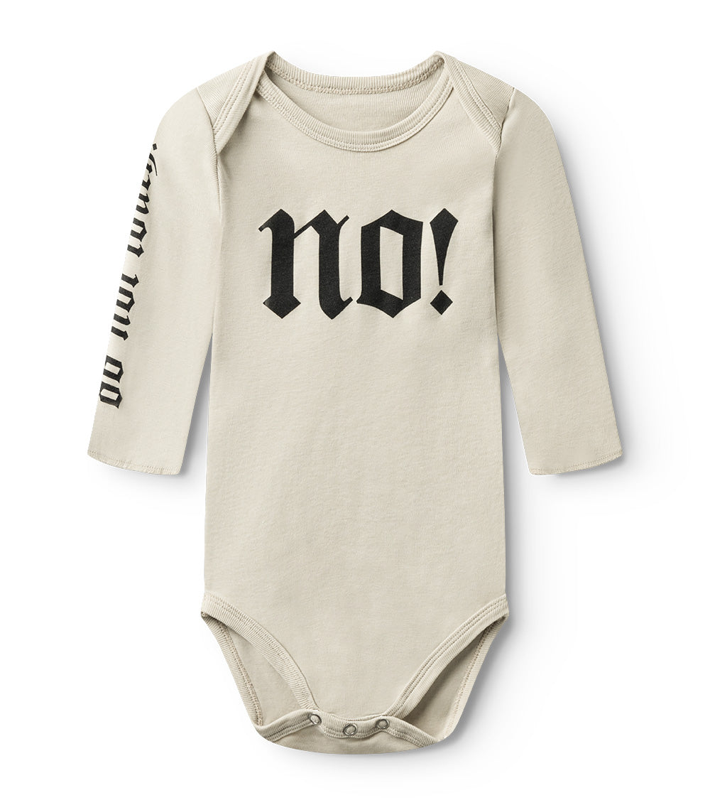 Newborn | No! Inked Onesie | Smokey Natural