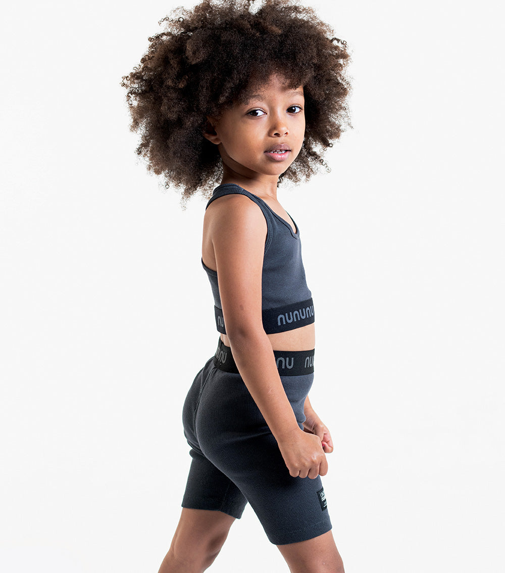 Kid | Racerback Top | Graphite