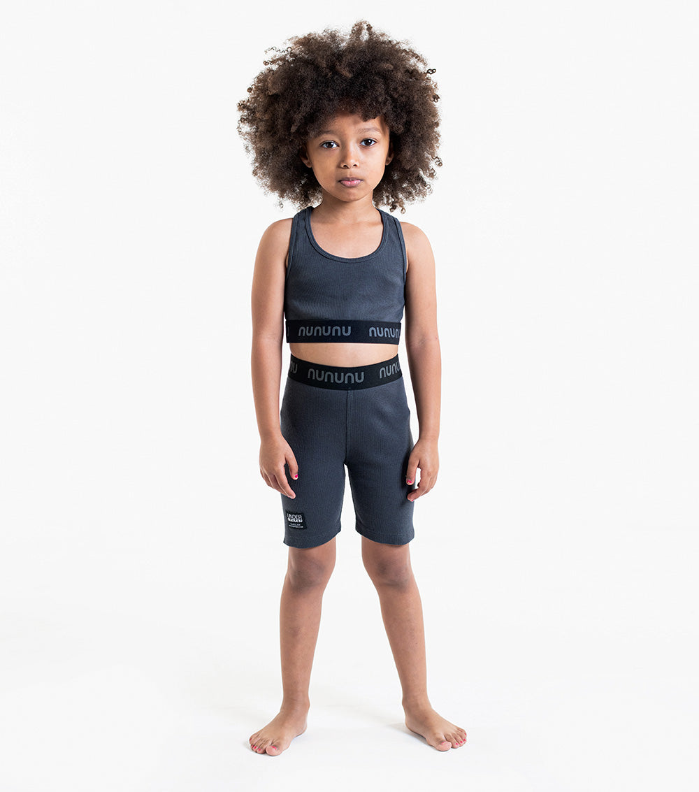 Kid | Racerback Top | Graphite