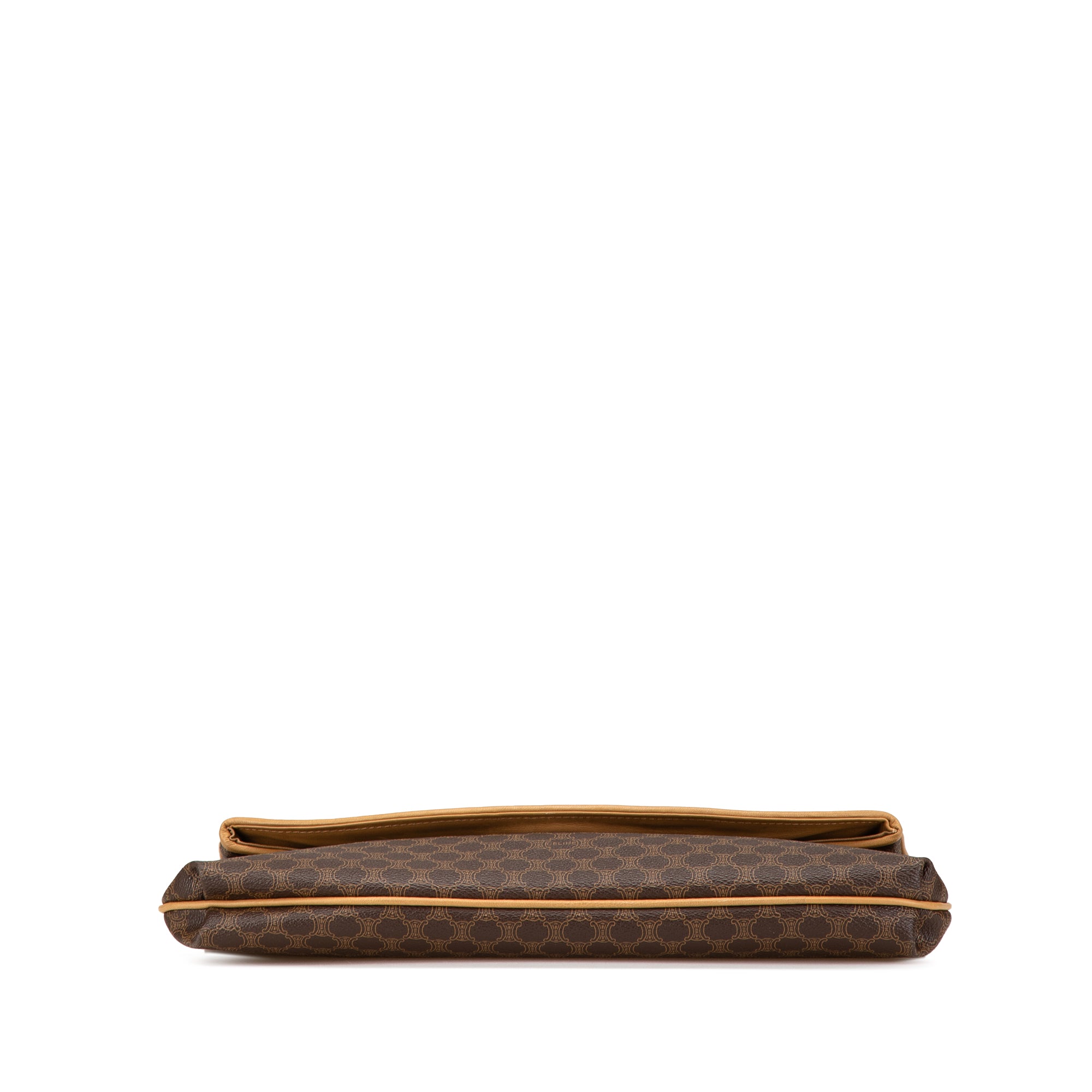 Celine | Pre-Owned Macadam Coated Canvas Clutch - II | Brown