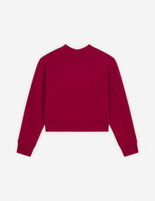 Womens | Maison Kitsune | Gradient Boxy Fleece Sweatshirt | Winterberry