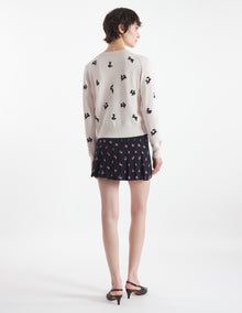 Womens | Fancy Fox Embroidered Cardigan | Fresh Cotton