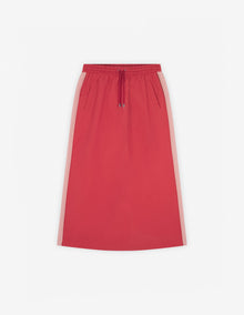 Womens | Flash Fox Patch Bicolor Nylon Long Skirt | Sierra/Acer Leaf