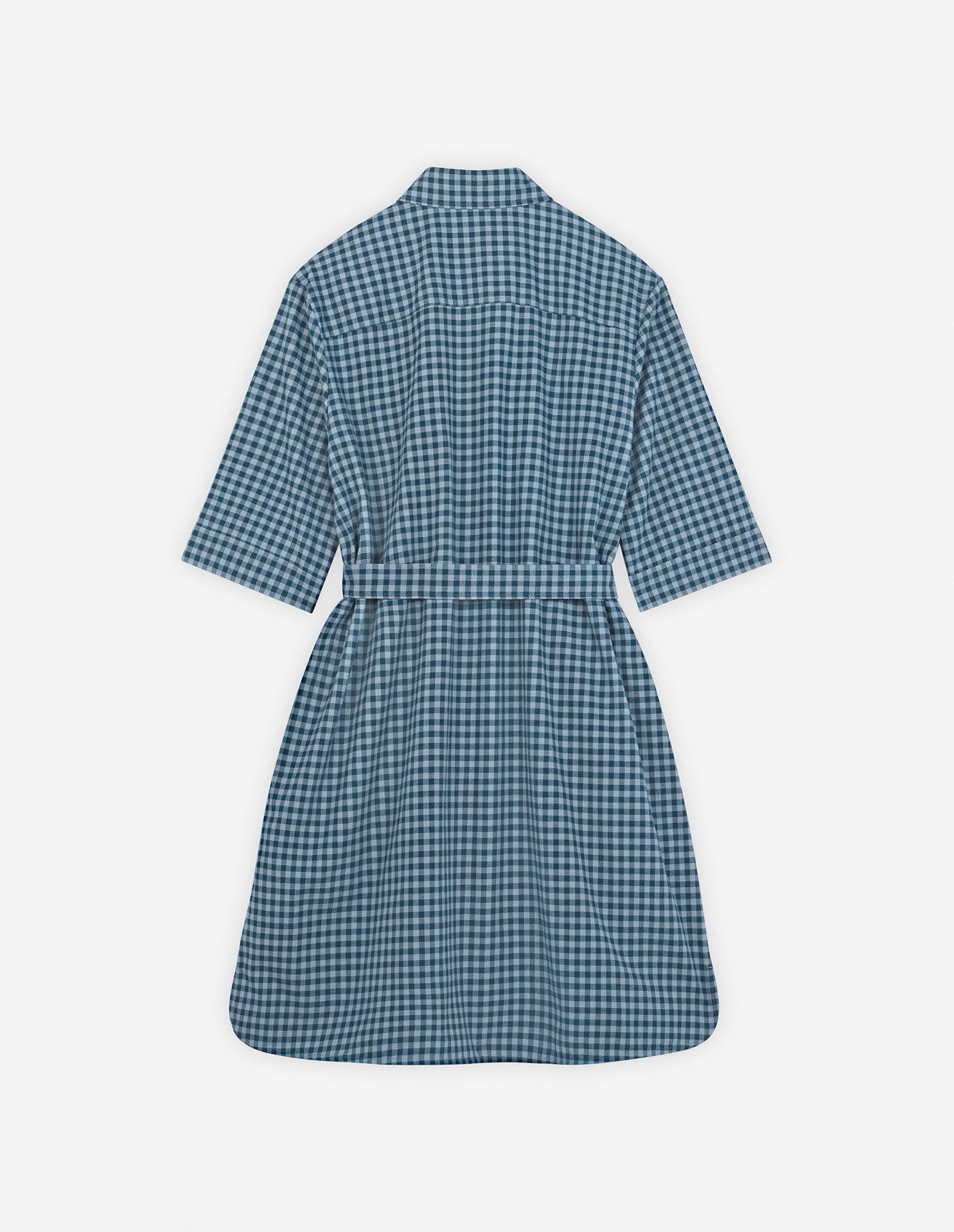 Womens | Double Pocket Mini Shirt Dress | Lake Blue/Placid