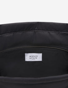 Womens | Fox Head Woven Logo Puffer Tote Bag - Medium | Black