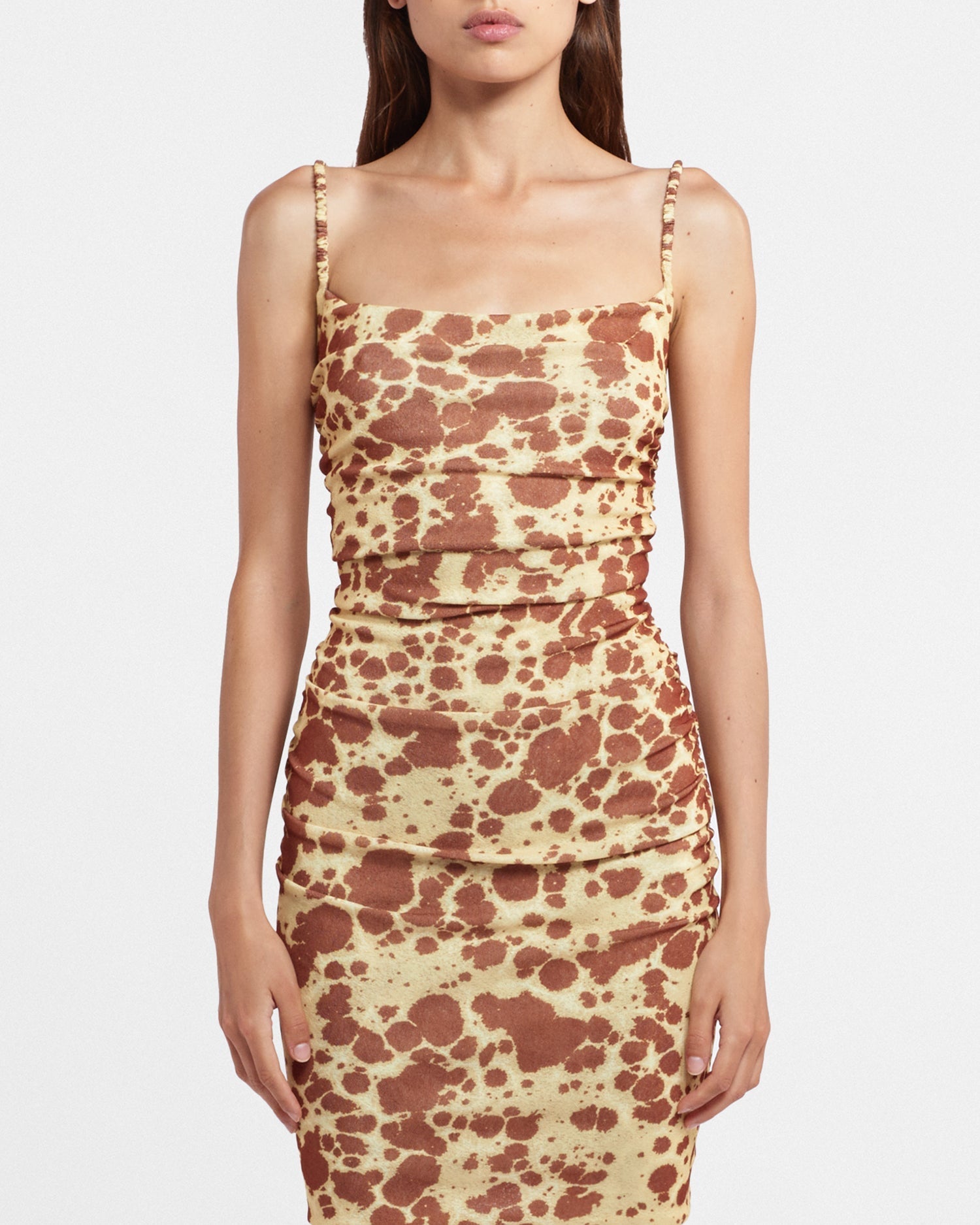 Womens | Adie Mesh-Jersey Dress | Tie Dye Pf23