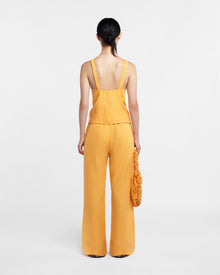 Polyka Linen Pants | Orange Pf23