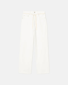 Womens | Sato Belted Denim Pants | Off White