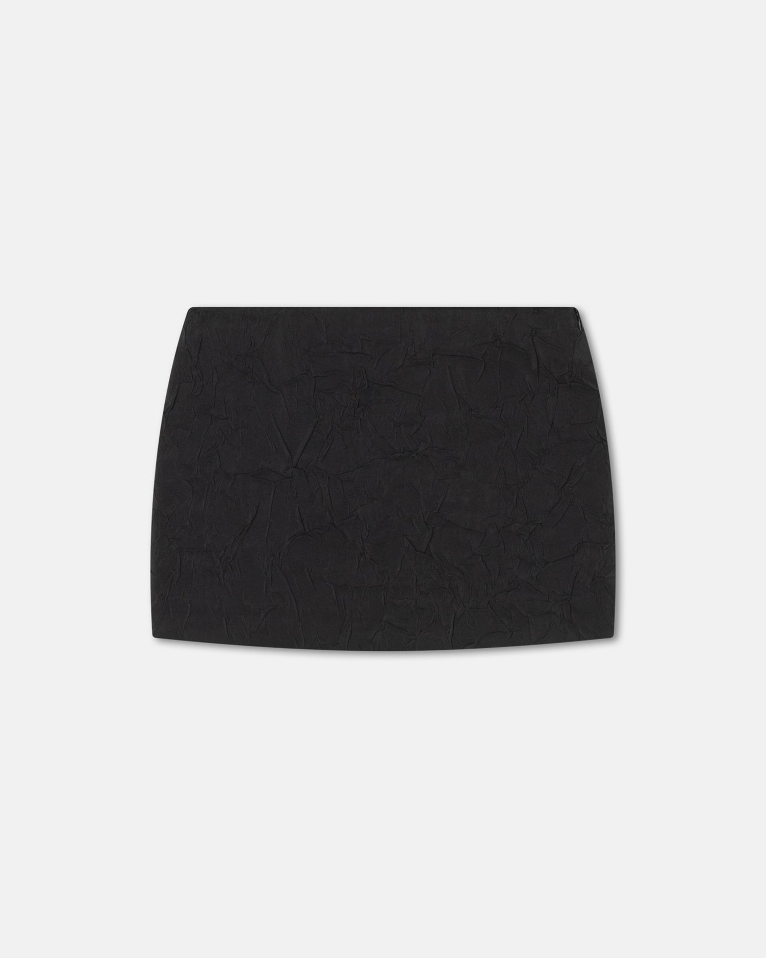 Cersei Sculpted Glass Poplin Mini Skirt | Black