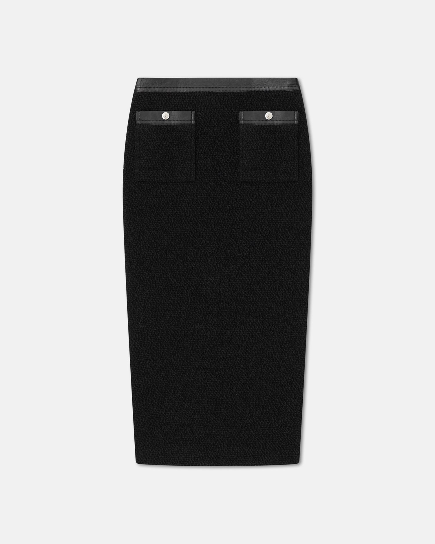 Xanthe Boucle-Tweed Midi Skirt | Black